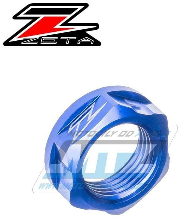 Obrázek produktu Matice osy předního kola ZETA ZE93-8036 - Yamaha YZF250+YZF450+YZF250X+YZF450X + WRF250+WRF450 + Kawasaki KX125+KX250+KXF250+KXF450+KLX450R + Suzuki RMZ250+RMZ450+RMX450Z+DRZ400 - modrá ZE938036