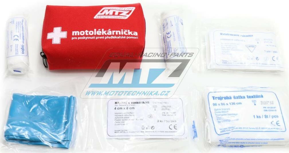 Obrázek produktu Motolékárna v textilní brašničce (lékárna určená pro motocykly) MOTOLEKARNA