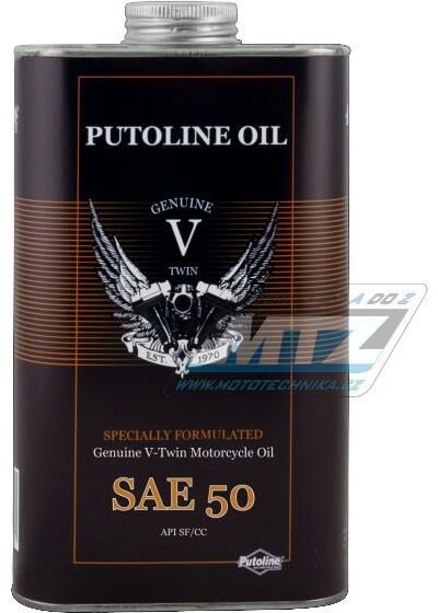 Obrázek produktu Olej motorový motocyklový Putoline Genuine V-Twin SAE50 (1L) PU74112