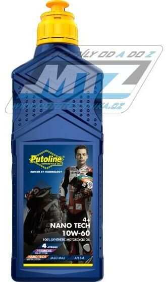 Obrázek produktu Olej motorový motocyklový Putoline Nano-tech Road 4+ 10W60 (balení 1L) PU74088