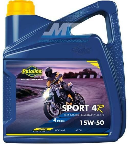 Obrázek produktu Olej motorový motocyklový Putoline Sport4R 15W50 (balení 4L) PU74393