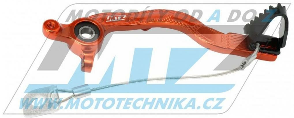 Obrázek produktu Pedál brzdy KTM 65SX / 09-22 + Husqvarna TC65 / 17-22 + Gas-Gas MC65 - oranžový (83p-383-07-mensi) 83P-383-07