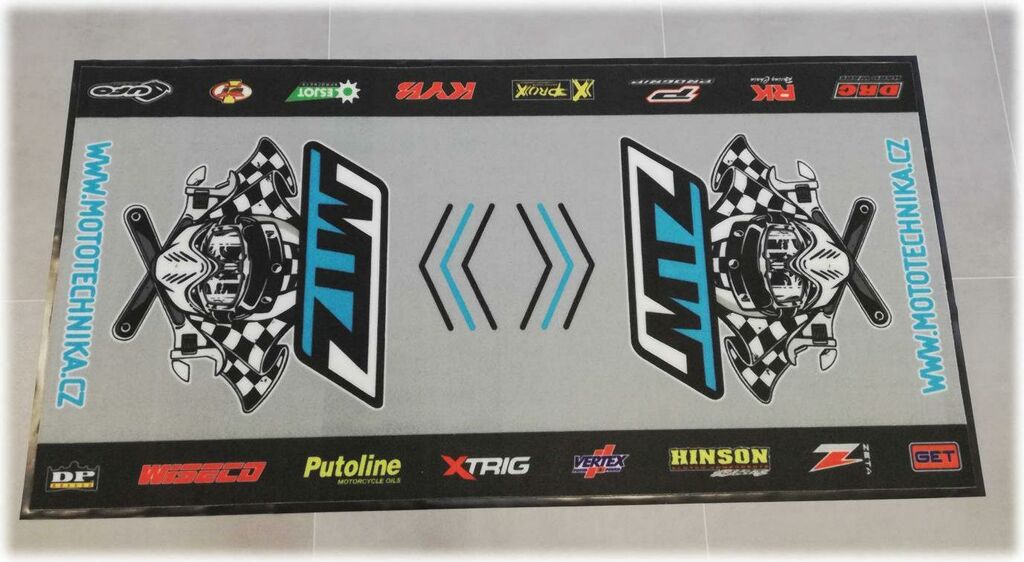 Obrázek produktu Podložka/Koberec pod motocykl MTZ Pit Mat (rozměry 100x200cm) MTZKOBEREC