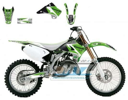 Obrázek produktu Polepy na motocykl (sada polepů Dream) Kawasaki KX125+KX250 / 03-08 - typ polepů Dream4