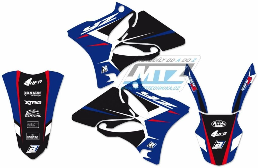 Obrázek produktu Polepy Dream Yamaha YZ125+YZ250 / 02-14 (2231n-k) BB2231N