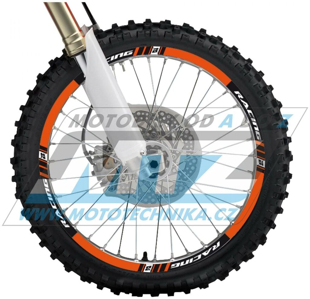 Obrázek produktu Polepy ráfků (přední+zadní kolo) Blackbird RACING - oranžové BB5081-90