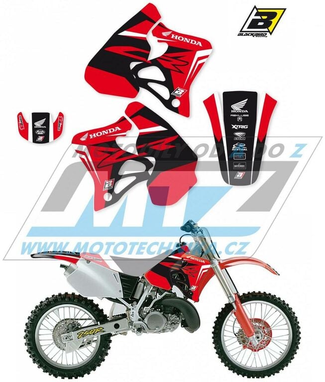 Obrázek produktu Polepy na motocykl (sada polepů Dream) Honda CR125 / 93-97 + CR250 / 92-96 - typ polepů Dream4 BB2140N