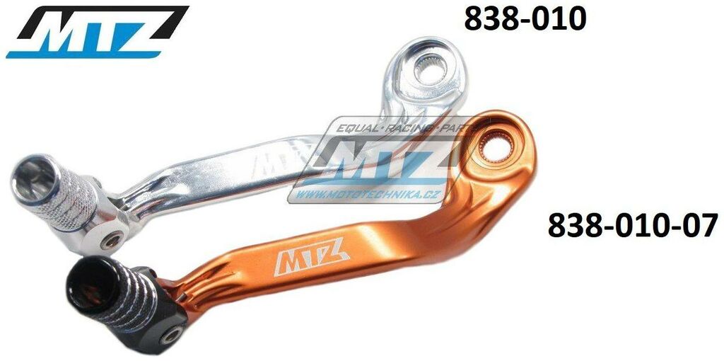 Obrázek produktu Řadička (řadicí páka) KTM 65SX / 09-23 + Husqvarna TC65 / 17-23 + Gas-Gas MC65 / 21-23 - oranžová 838-010-07