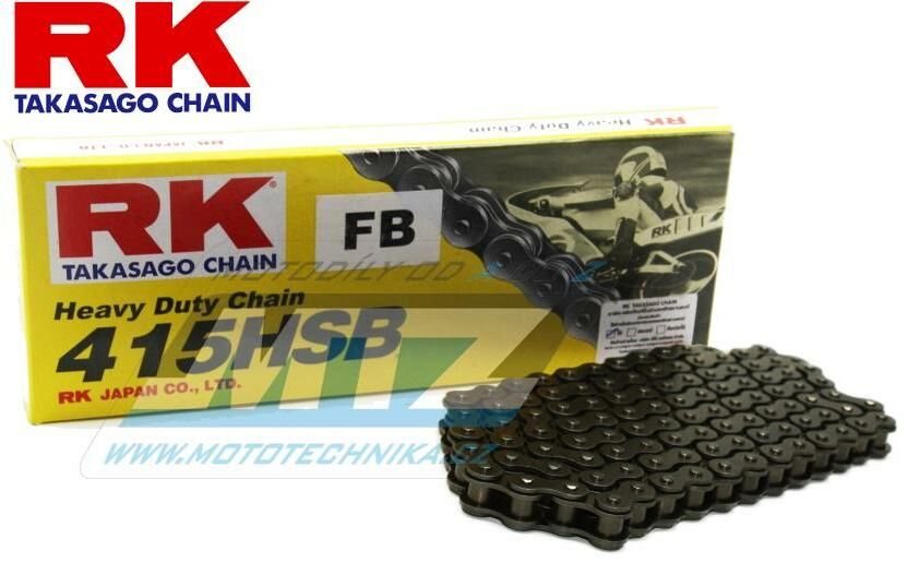 Obrázek produktu Řetěz RK 415 HSB (120 článků) - netěsněný/ bezkroužkový Ř415HSB120