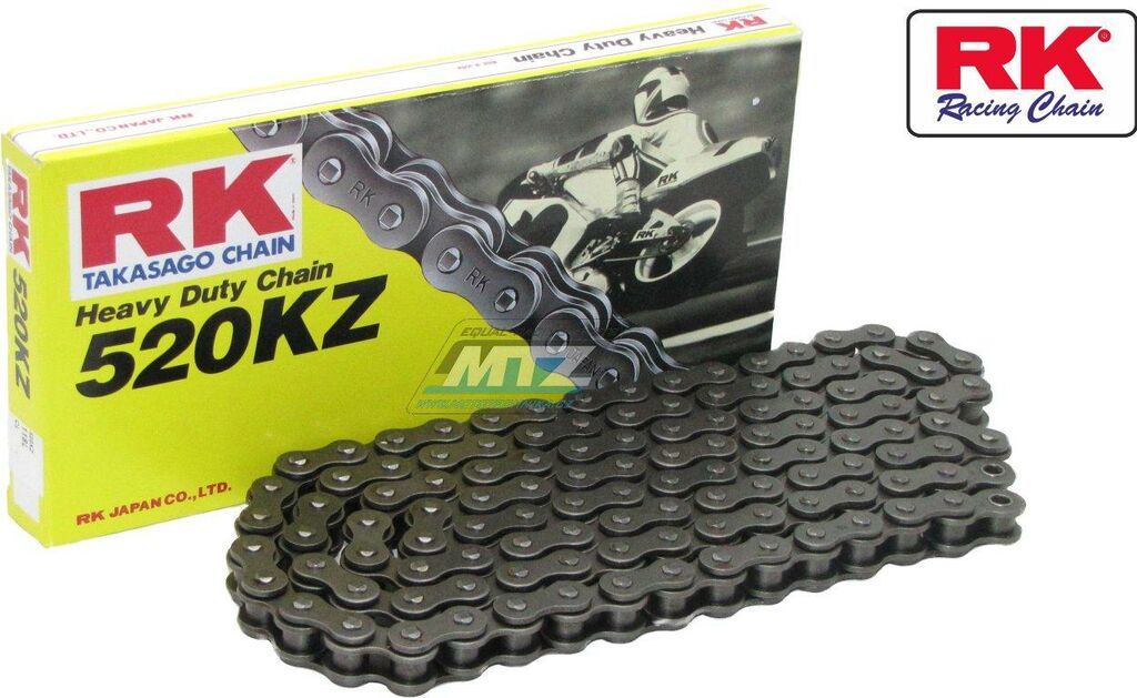 Obrázek produktu Řetěz RK 520 KZ6 (118čl) - netěsněný/ bezkroužkový Ř520KZ118