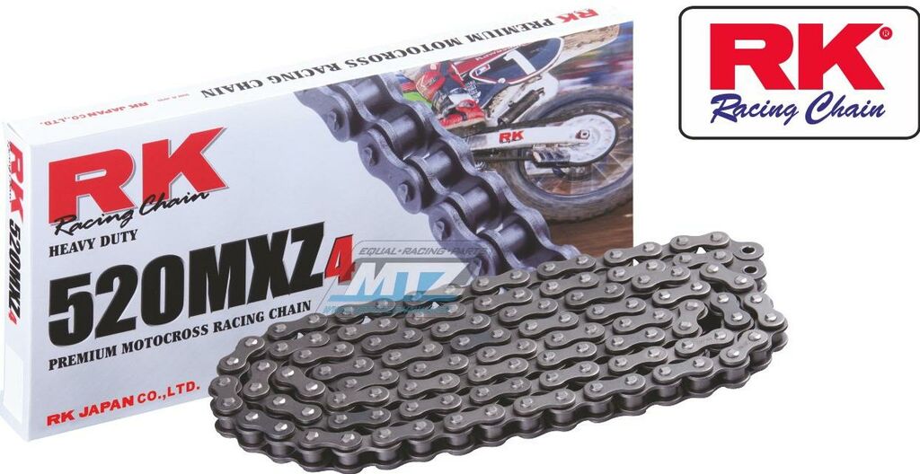 Obrázek produktu Řetěz RK 520 MXZ4 (114čl) - netěsněný/bezkroužkový Ř520MXZ114