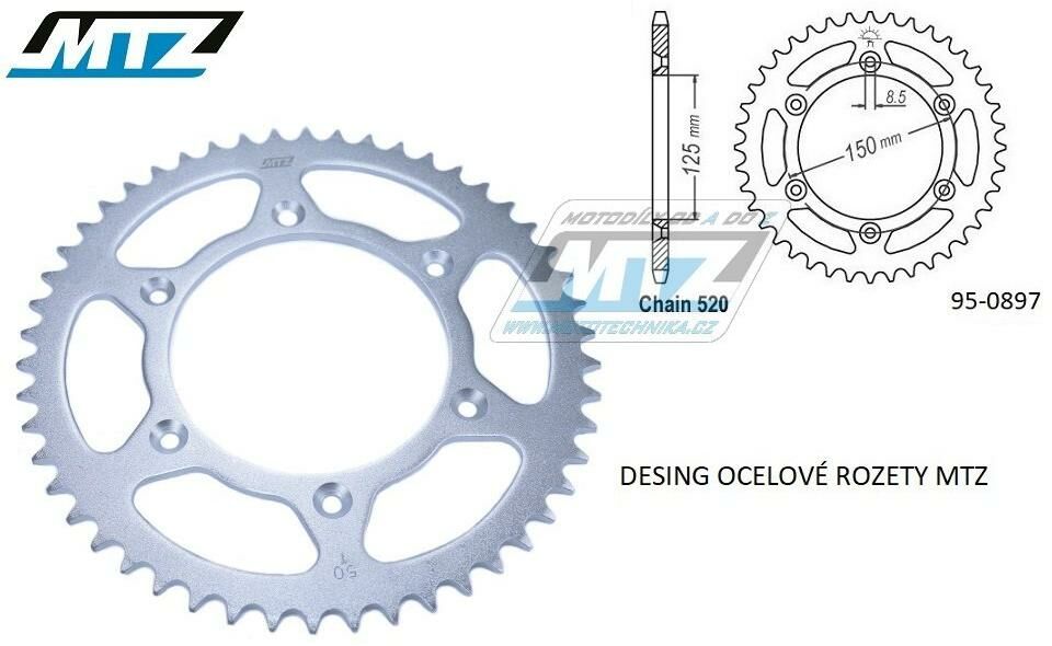 Obrázek produktu Rozeta ocelová (převodník) 0897-53zubů MTZ - KTM SX+SXF+EXC+EXCF + SMR+SMC+EGS+MXC+SXC + LC4+Adventure+Duke+Enduro+Rallye + Husaberg TE+FE+FC+FS + Husqvarna TC+TE+FC+FE+TX+FX + Enduro+Supermoto+Vitpil 95-0897-53