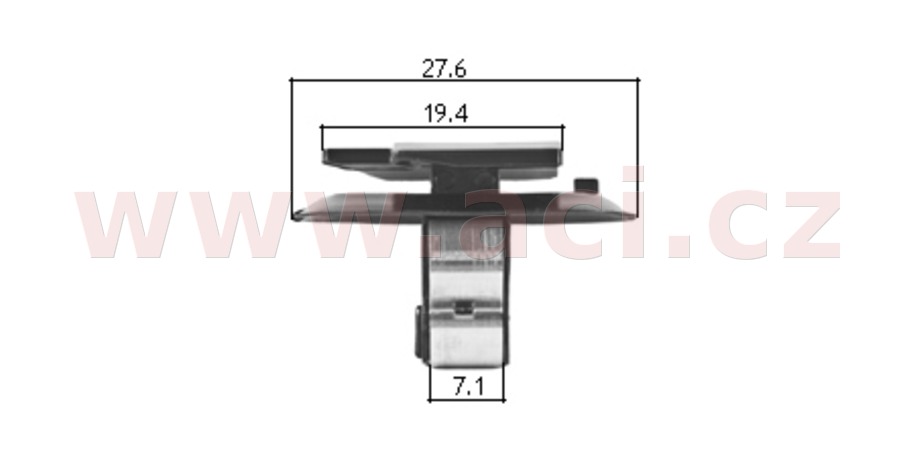 Obrázek produktu plastová příchytka černá (sada 10 ks) 55280T