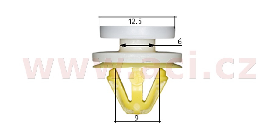 Obrázek produktu plastová příchytka (sada 10 ks) 50398T
