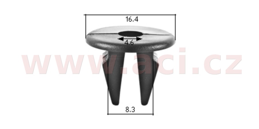 Obrázek produktu plastová příchytka s vnitřním závitem (sada 10 ks) 57202Z