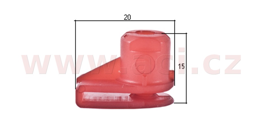 Obrázek produktu plastová příchytka s vnitřním závitem (sada 10 ks) 71548