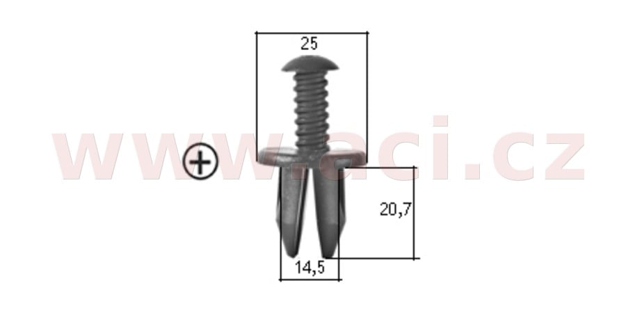 Obrázek produktu plastový nýtek (sada 10 ks) 71190Z