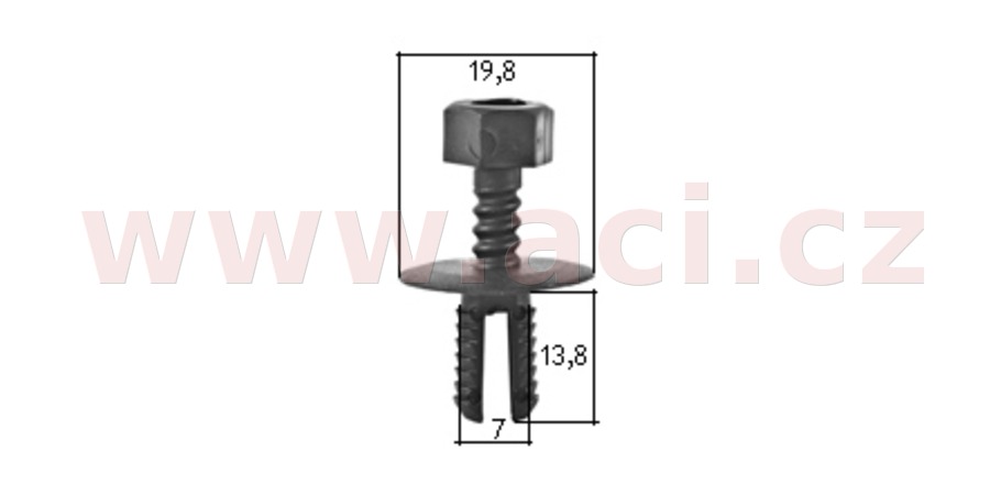 Obrázek produktu plastový nýtek (sada 10 ks) 71552