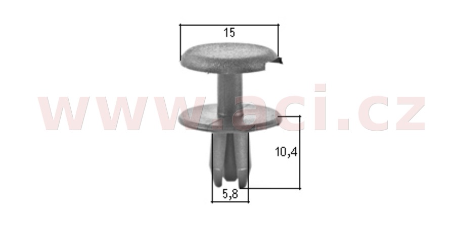 Obrázek produktu plastový nýtek (sada 10 ks) 50519T