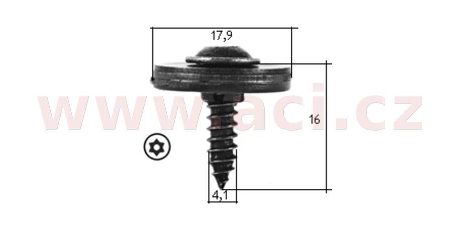 Obrázek produktu speciální vrut (sada 10 ks) 40721Z