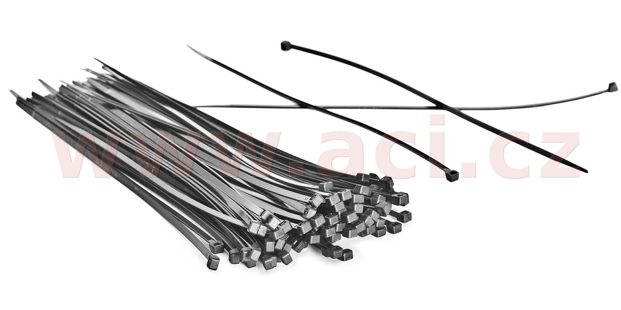 Obrázek produktu stahovací páska 300x3,6 mm černá (sada 100 ks) 300x3,6 