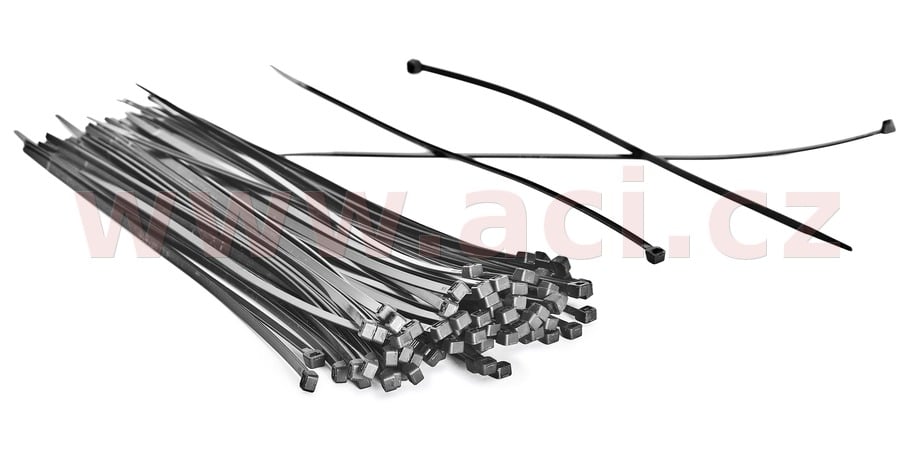 Obrázek produktu stahovací páska 250x4,6 mm černá (sada 100 ks) 250x4,6 