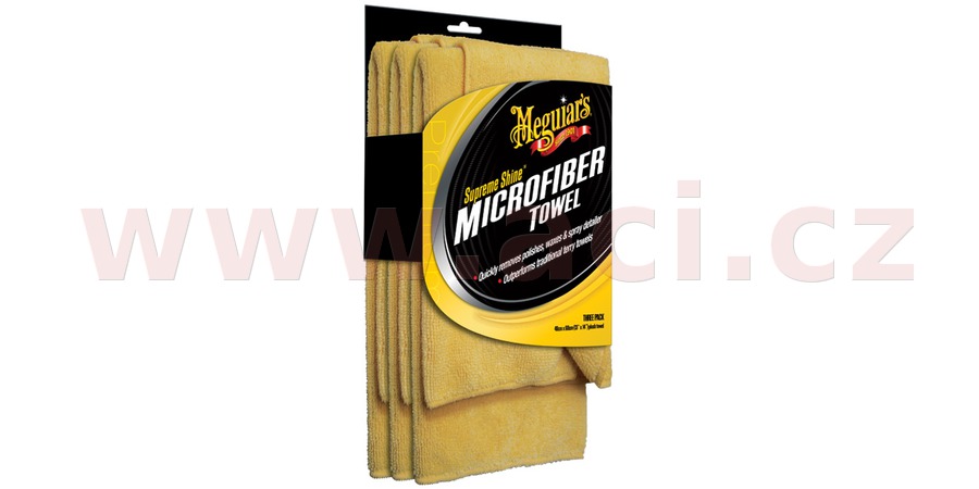 Obrázek produktu MEGUIARS Supreme Shine Microfiber Towel - mikrovláknová utěrka 40x60 cm (balení 3 ks) X2020