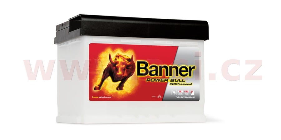 Obrázek produktu 63Ah baterie 620A, pravá BANNER Power Bull Professional 241x175x190 PRO P6340