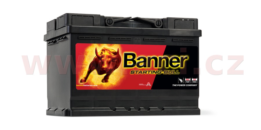 Obrázek produktu 72Ah baterie 650A, pravá BANNER Starting Bull 278x175x190 57212