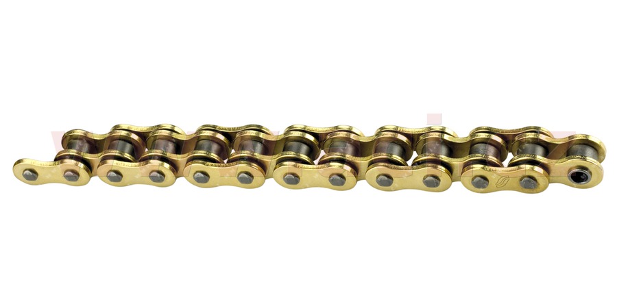 Obrázek produktu řetěz 525RTG1, SUNSTAR (x-kroužek, barva zlatá, 100 článků)