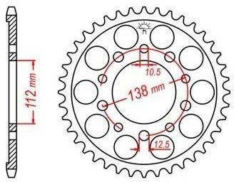 Obrázek produktu Řetězová rozeta JT JTR 1303-43 43 zubů, 520 JTR1303.43