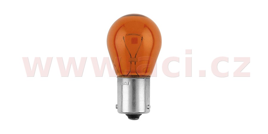 Obrázek produktu žárovka 12V 21W oranžová LongLife EcoVision 3x delší životnost (patice BAU15s) PHILIPS 12496LLECOCP