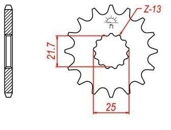 Obrázek produktu JT SPROCKETS Ocelové standardní přední kolo 520 - 525 JTF520.17