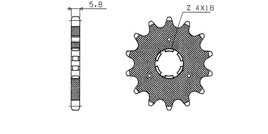 Obrázek produktu řetězové kolečko pro sekundární řetězy typu 520, SUNSTAR (11 zubů) 30511