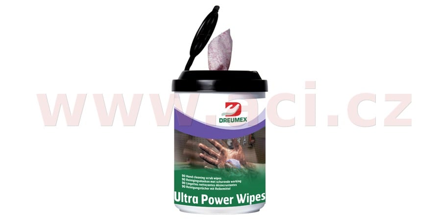 Obrázek produktu DREUMEX ULTRA POWER čisticí ubrousky na ruce 90 ks 20600901001