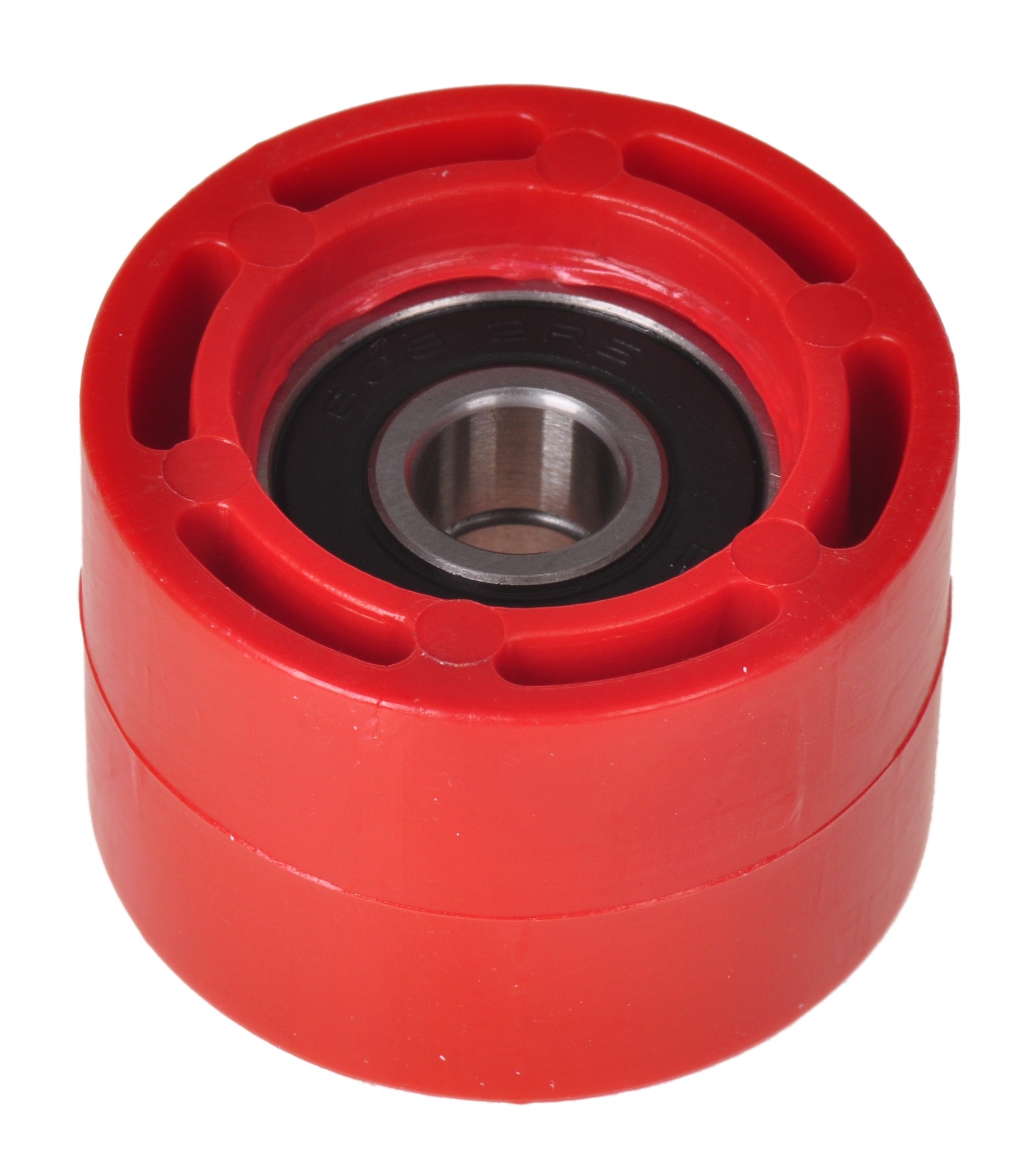 Obrázek produktu kladka řetězu Honda, RTECH (červená, vnitřní průměr 8 mm, vnější průměr 34 mm, šířka 23 mm)