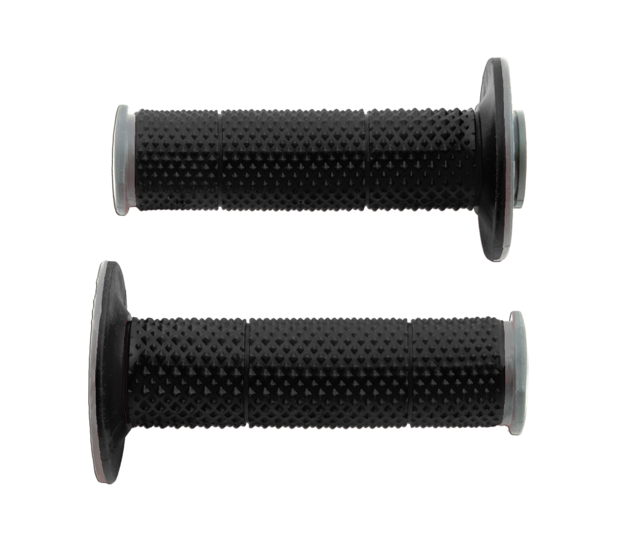 Obrázek produktu gripy Full Diamond (dvouvrstvé, extra měkké), RTECH (černo-šedé, pár, délka 116 mm) R-MPRGRNR0011