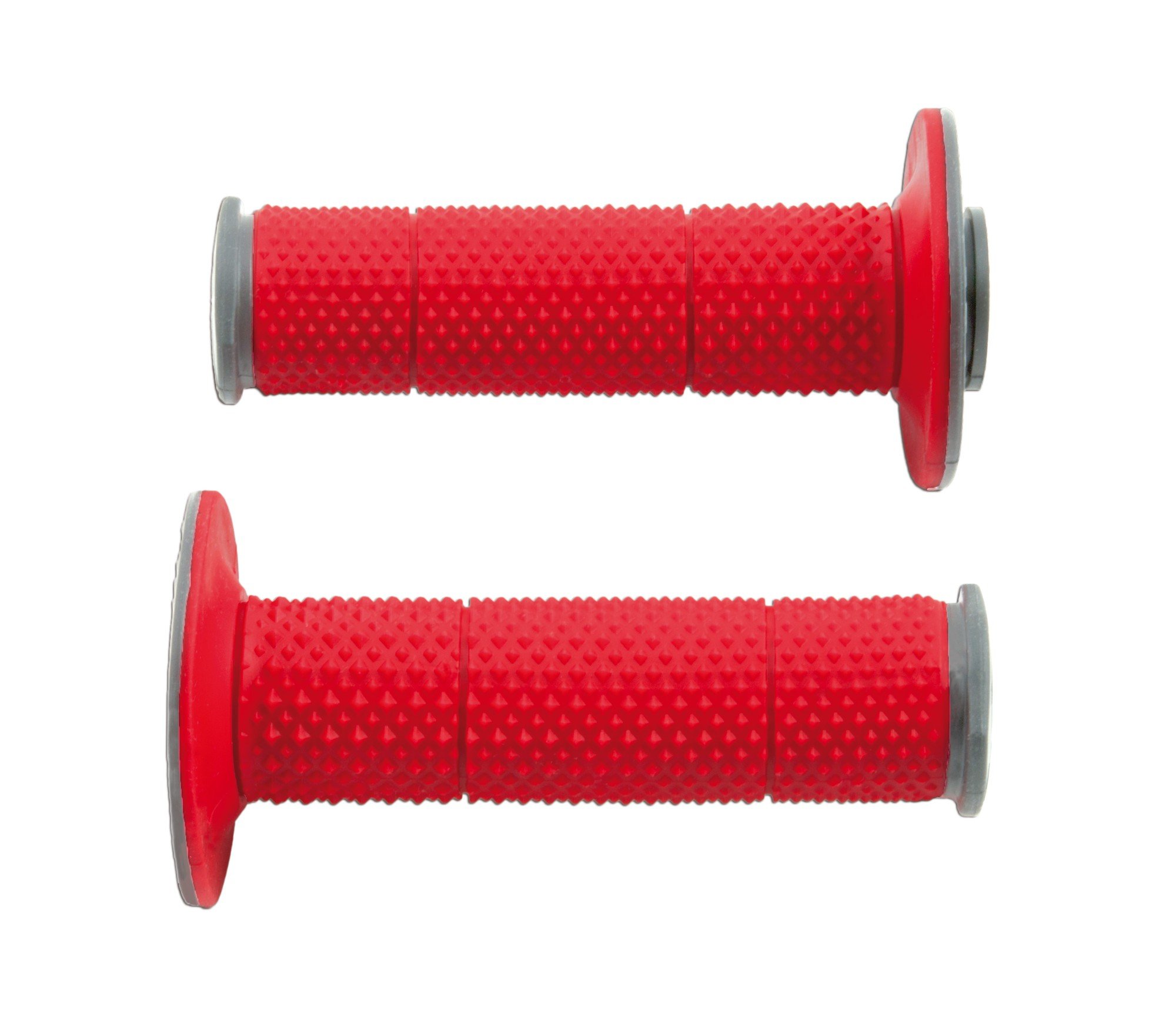 Obrázek produktu gripy Full Diamond (dvouvrstvé, extra měkké), RTECH (červeno-šedé, pár, délka 116 mm) R-MPRGRRS0011