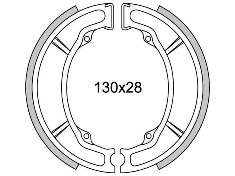 Obrázek produktu brzdové obložení (standardní materiál) NEWFREN (2 ks v balení) GF1157