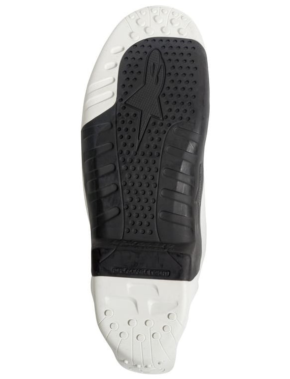 Obrázek produktu podrážky pro boty TECH 10 model 2014 až 2018, ALPINESTARS (černé/bílé, pár)