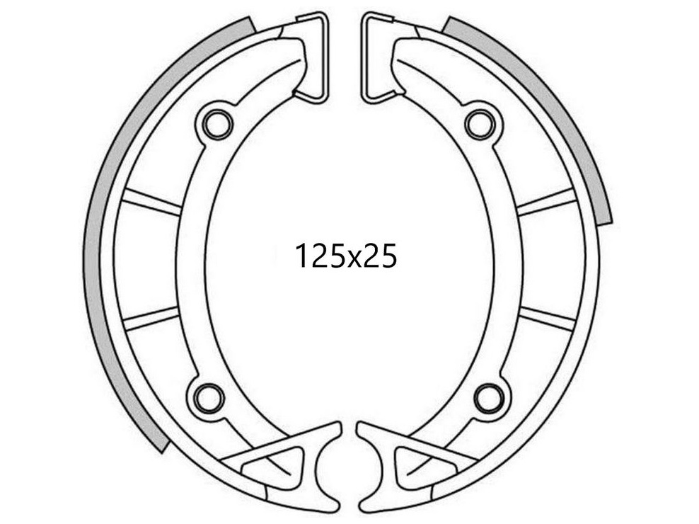 Obrázek produktu brzdové obložení (standardní materiál) NEWFREN (2 ks v balení) GF0262