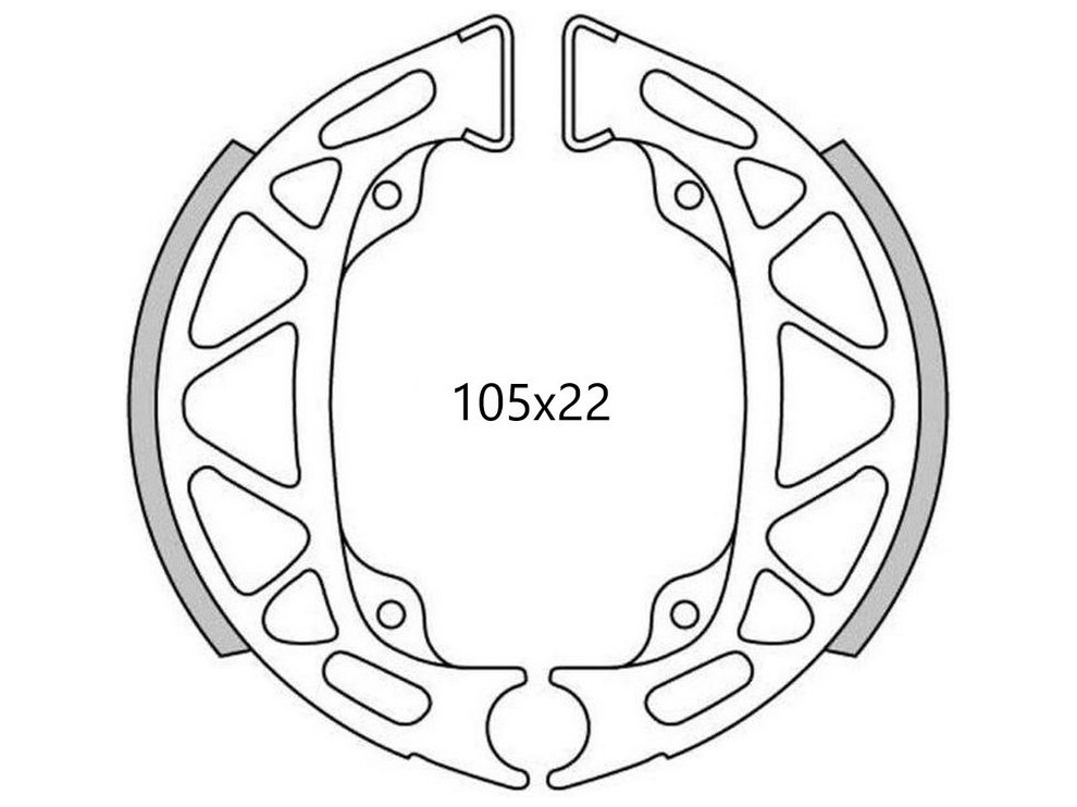 Obrázek produktu brzdové obložení (standardní materiál) NEWFREN (2 ks v balení) GF0266