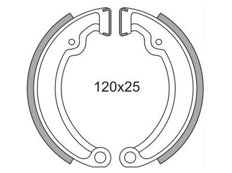 Obrázek produktu brzdové obložení (standardní materiál) NEWFREN (2 ks v balení) GF1098