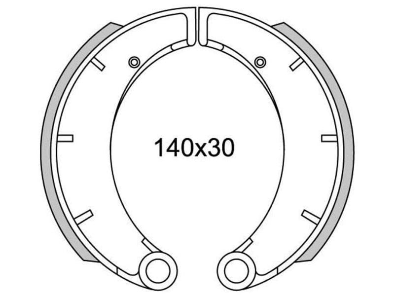 Obrázek produktu brzdové obložení (standardní materiál) NEWFREN (2 ks v balení) GF1260