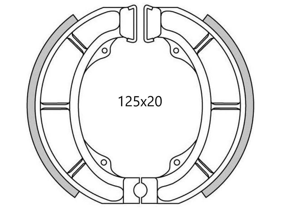 Obrázek produktu brzdové obložení (drážkované) NEWFREN (2 ks v balení) GF1260FTR