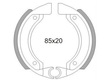 Obrázek produktu brzdové obložení (standardní materiál) NEWFREN (2 ks v balení) GF1279