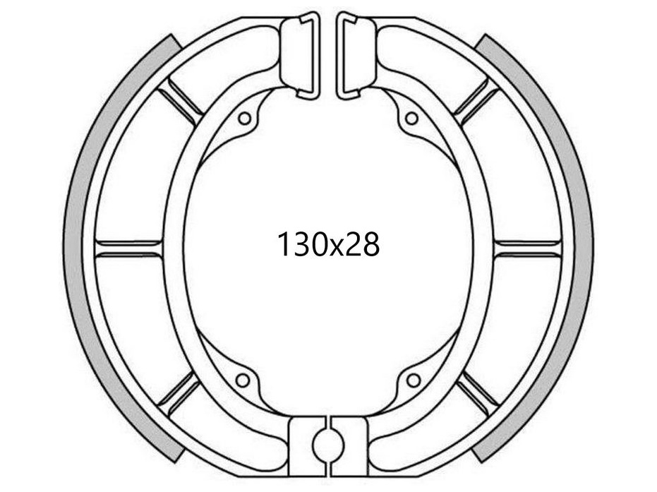 Obrázek produktu brzdové obložení (standardní materiál) NEWFREN (2 ks v balení) GF1309
