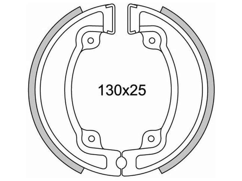 Obrázek produktu brzdové obložení (standardní materiál) NEWFREN (2 ks v balení) GF1314