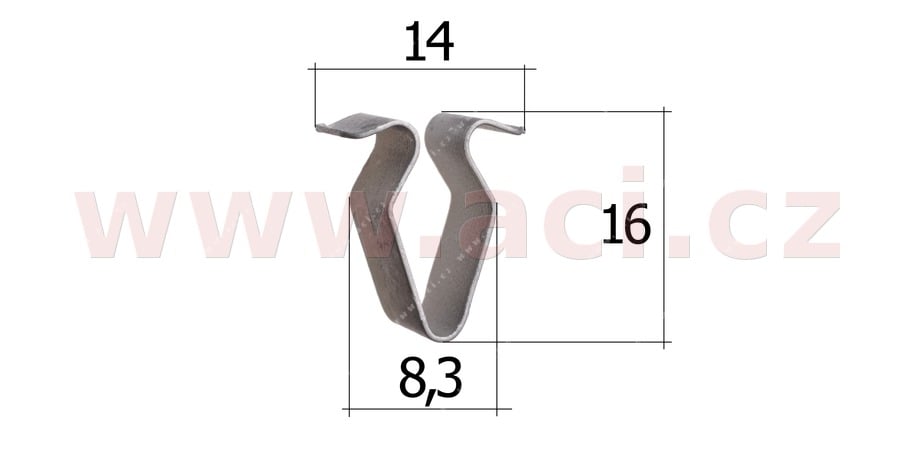 Obrázek produktu kovová příchytka (sada 5 ks) 15561T