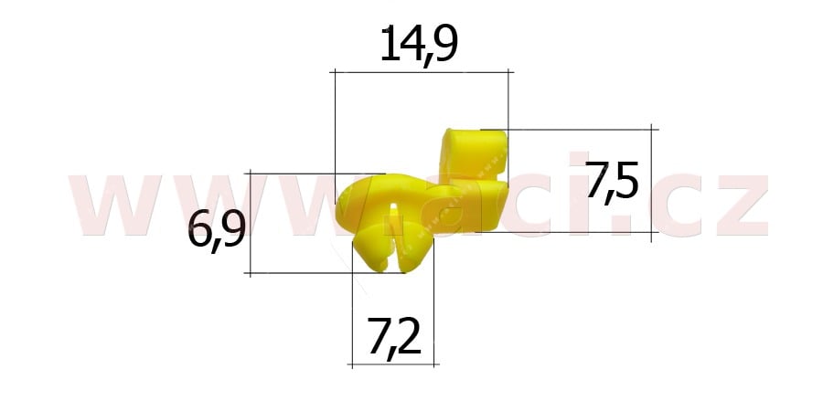 Obrázek produktu plastová příchytka (sada 5 ks) 55166T